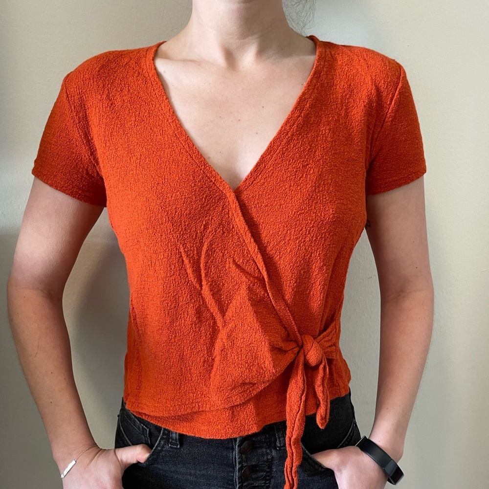 Madewell cross front top